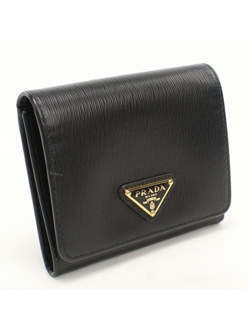Prada Trifold Wallet Calfskin